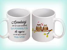 Carica l'immagine nel visualizzatore di Gallery, Tazza Love Gufetti