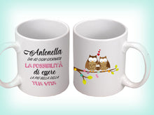 Carica l'immagine nel visualizzatore di Gallery, Tazza Love Gufetti