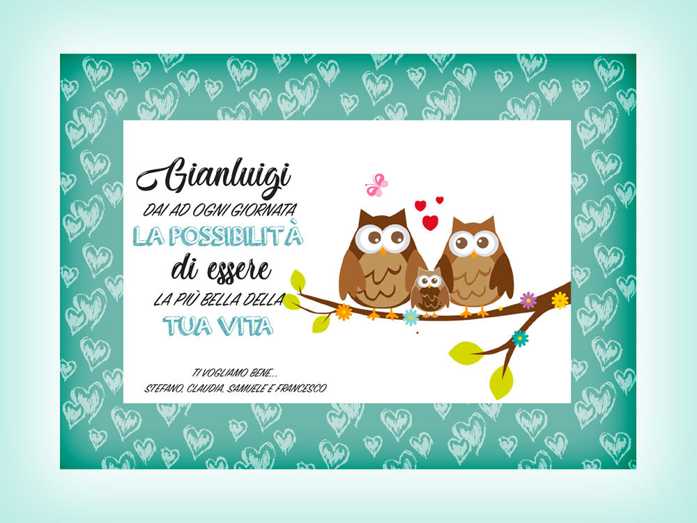 2 Tovagliette Love Gufetti