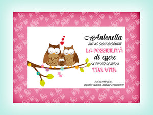2 Tovagliette Love Gufetti