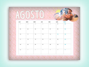 Kit Calendario Family personalizzato con nome