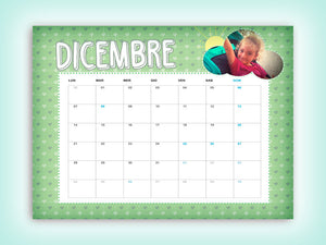 Kit Calendario Family personalizzato con nome