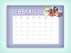 Kit Calendario Family personalizzato con nome