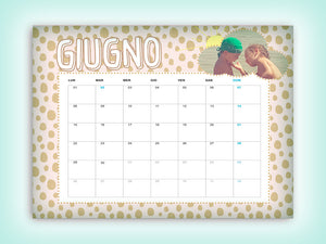 Kit Calendario Family personalizzato con nome