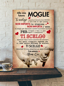Pannello "Alla mia futura moglie"